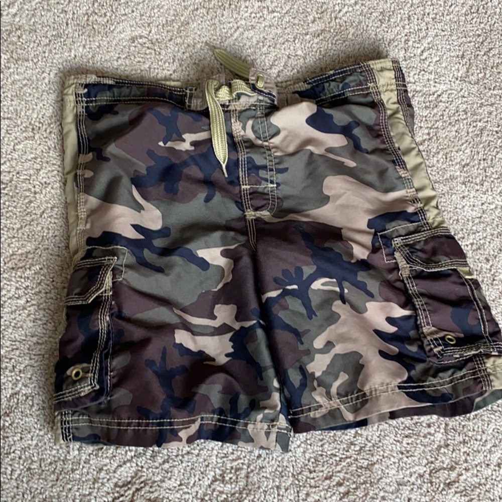 Camo swim trunks